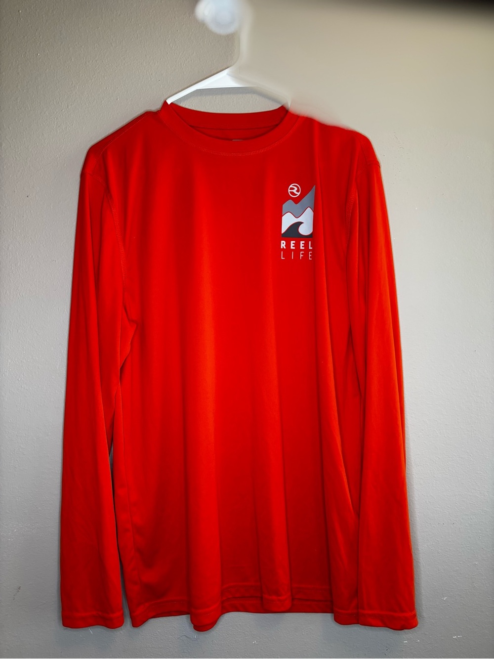 Reel Life Men's Long-Sleeve Swim Tee - Red